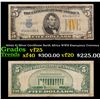 1934A $5 Silver Certificate North Africa WWII Emergency Currency Grades vf+