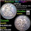 ***Auction Highlight*** 1879-p Seated Half Dollar 50c Graded ms64+ By SEGS (fc)