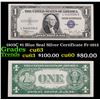 Image 1 : 1935C $1 Blue Seal Silver Certificate Fr-1612 Grades Select CU