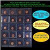 Page of 20 Different Date Lincoln Cents All Before 1970 Most Red, Most Gem Or Better! All UNC - Huge