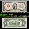 1928G $2 Red Seal United States Note Fr-1508 Grades Choice AU/BU Slider