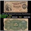 Image 1 : 1863 25c Fractional Currency, Fourth Issue Grades f+