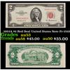 1953A $2 Red Seal United States Note Fr-1510 Grades Select AU