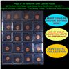Page of 20 Different Date Lincoln Cents All Before 1970 Most Red, Most Gem Or Better! All UNC - Huge