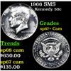 1966 SMS Kennedy Half Dollar 50c Grades sp67+ Cam