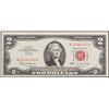 Image 2 : 1963 $2 Red seal United States Note Grades Choice AU/BU Slider