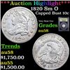Image 1 : ***Auction Highlight*** 1820 Sm O Capped Bust Dime 10c Graded Choice AU/BU Slider BY USCG (fc)