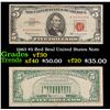 1963 $5 Red Seal United States Note Grades vf++