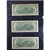 Image 3 : Full Set of 3 1976 $2 Federal Reserve Notes All CU *Star Note* 1976 $2, 1976 $2 1st Day of Issue, wi
