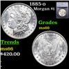 1885-o Morgan Dollar $1 Graded ms66 BY SEGS