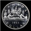 Image 3 : 1963 Canada Dollar $1 Graded ms67 PL BY SEGS