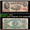 1917 $2 Large Size Legal Tender Note FR-60 Thomas Jefferson Grades vf+