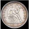 Image 2 : 1850-p Seated Liberty Dime 10c Graded ms62 By SEGS