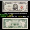 1963 $5 Red Seal United States Note Grades Choice AU/BU Slider