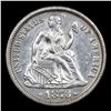 Image 2 : ***Auction Highlight*** 1873-p Open 3 Seated Liberty Dime 10c Graded ms62+ pl By SEGS (fc)