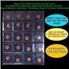 Page of 20 Different Date Lincoln Cents All Before 1970 Most Red, Most Gem Or Better! All UNC - Huge