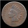 Image 2 : 1874 Indian Cent 1c Grades f+