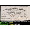 1861 Confederate States Twenty Dollars Loan Interest Note Grades Select CU