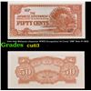 1942-1945 Malaysia (Japanese WWII Occupation) 50 Cents "JIM" Note P# M4b Grades Select CU