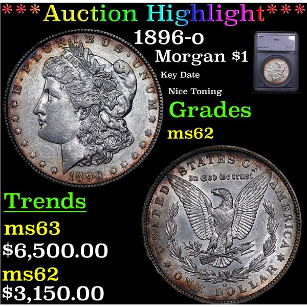 ***Auction Highlight*** 1896-o Morgan Dollar $1 Graded Select Unc By USCG (fc)