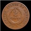 Image 3 : 1865 Fancy 5 Two Cent Piece 2c Grades f+
