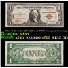 1935A $1 Silver Certificate Hawaii WWII Emergency Currency Grades vf++