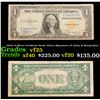 1935A $1 Silver Certificate North Africa, Signatures of Julian & Morgenthau Grades vf+