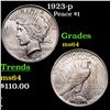 1923-p Peace Dollar $1 Grades Choice Unc