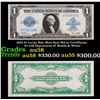1923 $1 Large Size Blue Seal Silver Certificate, Fr-238 Signatures of Woods & White Grades Choice AU