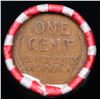 Image 3 : Mixed small cents 1c orig shotgun roll, 1938-p Lincoln Cent, Wheat Cent other end, Bank Wrapper.
