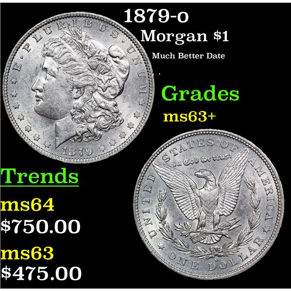 1879-o Morgan Dollar $1 Grades Select+ Unc