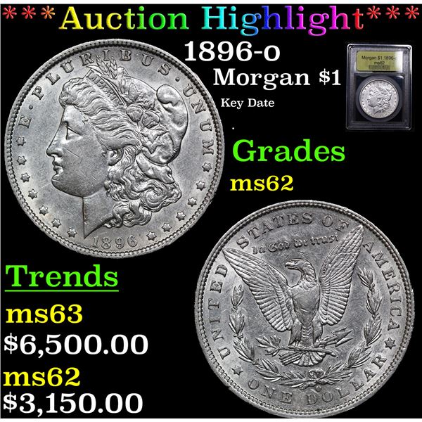 ***Auction Highlight*** 1896-o Morgan Dollar $1 Graded Select Unc By USCG (fc)