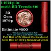 Image 1 : Shotgun Lincoln 1c roll, 1974-p 50 pcs Steel-Strong 50c Wrapper.