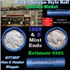 Image 1 : Buffalo Nickel Shotgun Roll in Old Bank Style '  Abbott Coin Counter' Wrapper 1935 & s Mint Ends