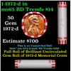 Image 4 : Shotgun Lincoln 1c roll, 1976-p 50 pcs Bank 50c Wrapper.
