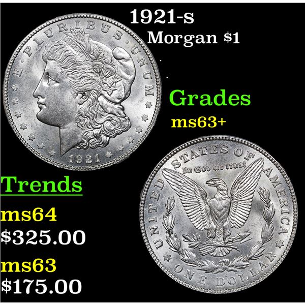 1921-s Morgan Dollar $1 Grades Select+ Unc