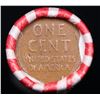 Image 3 : Mixed small cents 1c orig shotgun roll, 1918-p Lincoln Cent, Wheat Cent other end, Bank Wrapper.