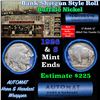 Image 1 : Buffalo Nickel Shotgun Roll in Old Bank Style '  Abbott Coin Counter' Wrapper 1926 & s Mint Ends