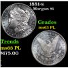 1881-s Morgan Dollar $1 Grades Select Unc PL