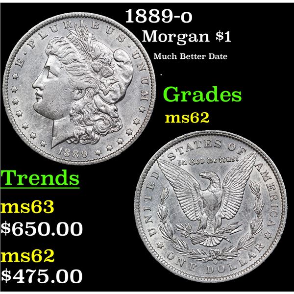1889-o Morgan Dollar $1 Grades Select Unc