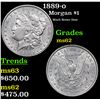 Image 1 : 1889-o Morgan Dollar $1 Grades Select Unc