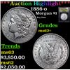 Image 1 : ***Auction Highlight*** 1886-o Morgan Dollar $1 Graded Select Unc By USCG (fc)