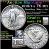 Image 1 : ***Auction Highlight*** 1918/7-s Standing Liberty Quarter FS-101 25c Graded ms62+ FH By SEGS (fc)