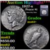 ***Auction Highlight*** 1927-s Peace Dollar $1 Graded ms62+ By SEGS (fc)