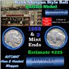 Image 1 : Buffalo Nickel Shotgun Roll in Old Bank Style '  Abbott Coin Counter' Wrapper 1935 & p Mint Ends