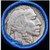 Image 2 : Buffalo Nickel Shotgun Roll in Old Bank Style '  Abbott Coin Counter' Wrapper 1935 & p Mint Ends