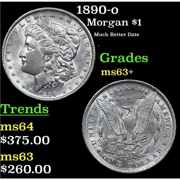 1890-o Morgan Dollar $1 Grades Select+ Unc