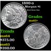 Image 1 : 1890-o Morgan Dollar $1 Grades Select+ Unc