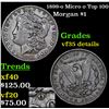 Image 1 : 1899-o Micro o Morgan Dollar Top 100 $1 Grades VF Details