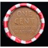 Image 3 : Mixed small cents 1c orig shotgun roll, 1930-p Lincoln Cent, Wheat Cent other end, Bank Wrapper.
